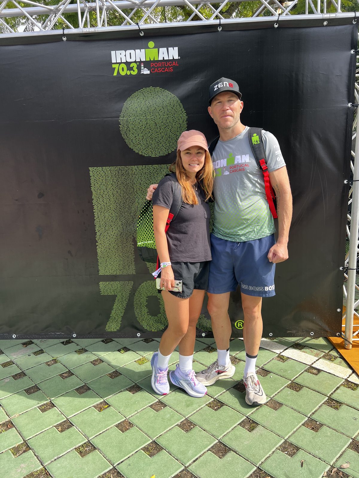 Victor Jarland and Charlotte at an Ironman